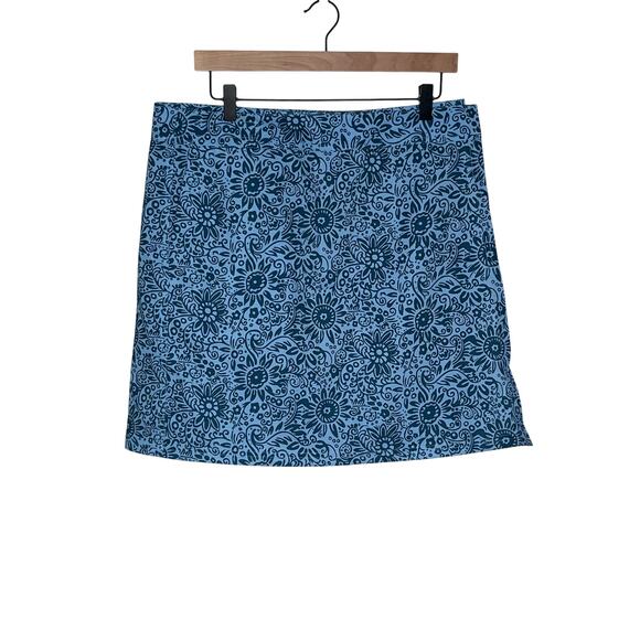 Ripskirt Hawaii Dresses & Skirts - RipSkirt Hawaii Blue Tropical Floral Wrap Skirt w Pockets Size Large